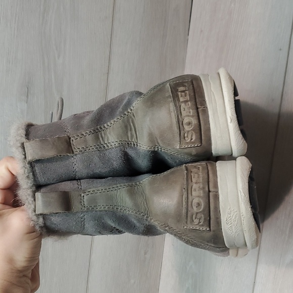 Sorel Women Explorer Joan Ankle Suede Booties shoes sz 8.5 - Picture 7 of 15